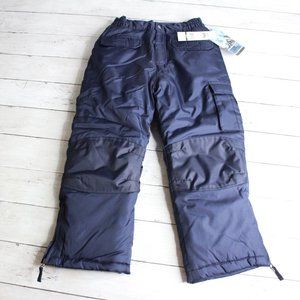 Boy's Cargo Snow Pants Size 5 6 Navy Blue Insulated Ski Snowboard Winter